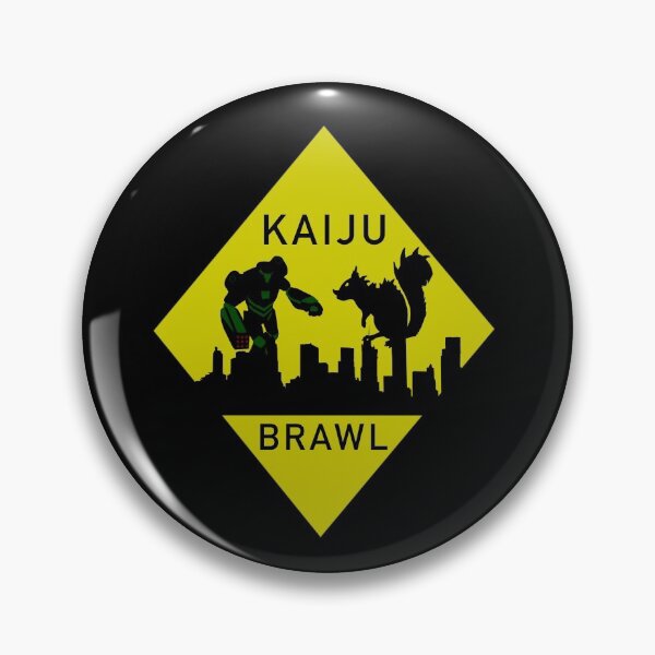 Item preview, Kaiju Brawl Warning Sign designed and sold by Kangavark.