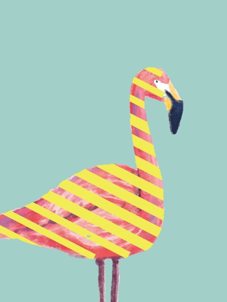 Thumbnail 4 of 4, iPhone Case, Stripes Flamingo designed and sold by RickyAP.