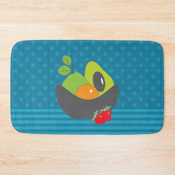 Item preview, Fruit Bowl Pear Orange Avocado Strawberries Still Life designed and sold by Anna Lemos.