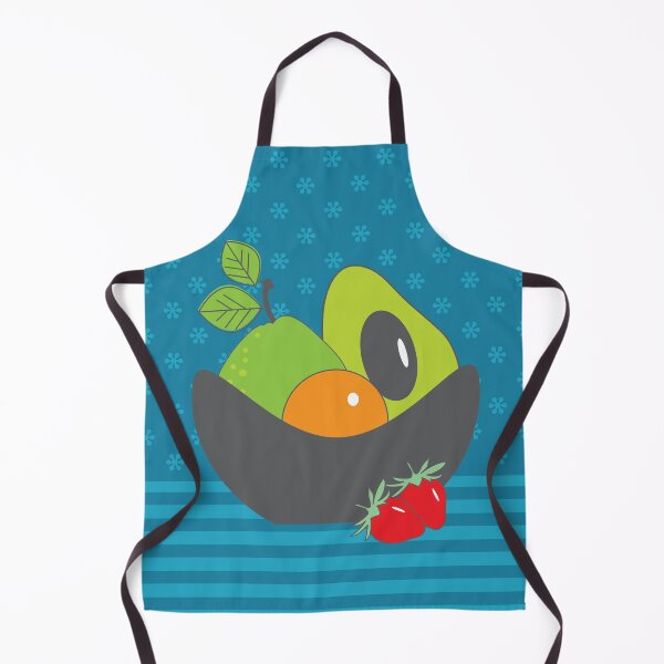 Item preview, Fruit Bowl Pear Orange Avocado Strawberries Still Life designed and sold by Anna Lemos.