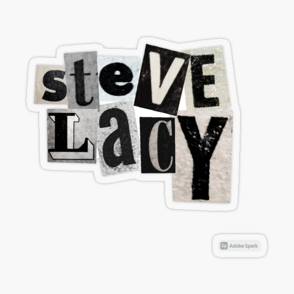steve lacy letter cut out Sticker for Sale by archangel444