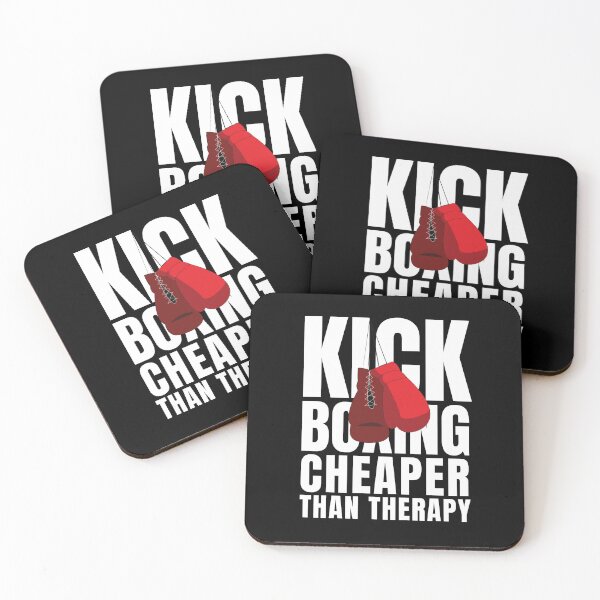 Item preview, Kick Boxing Cheaper Than Therapy designed and sold by Crafty-Mornings.