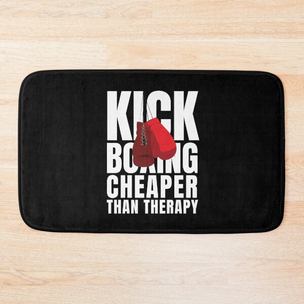 Item preview, Kick Boxing Cheaper Than Therapy designed and sold by Crafty-Mornings.