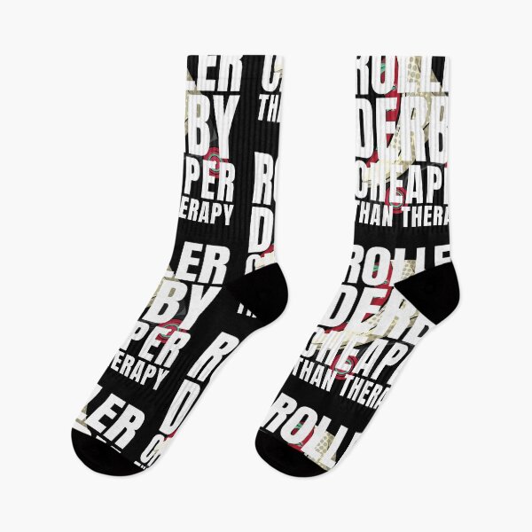 Item preview, Roller Derby Cheaper Than Therapy designed and sold by Crafty-Mornings.