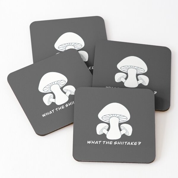 Item preview, What the Shiitake - Pun for Foodies, Gag Gift - white letters, no glow designed and sold by FlorenciaBliss.