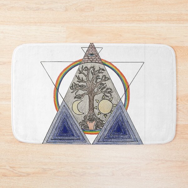 Item preview, Tree of life rainbow triangle designed and sold by Sunsetandchill.