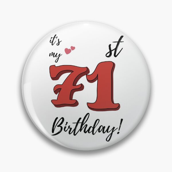 Item preview, It's My 71st Birthday quote designed and sold by WayneTower.
