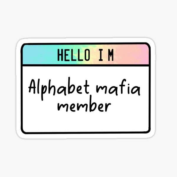 Artikel-Vorschau von Alphabet Mafia-Namensetikett, designt und verkauft von LOZ709.
