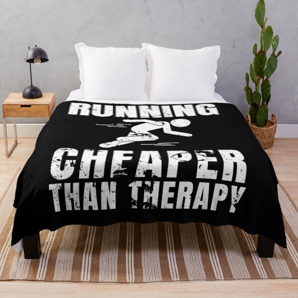Item preview, Running Cheaper Than Therapy designed and sold by Crafty-Mornings.