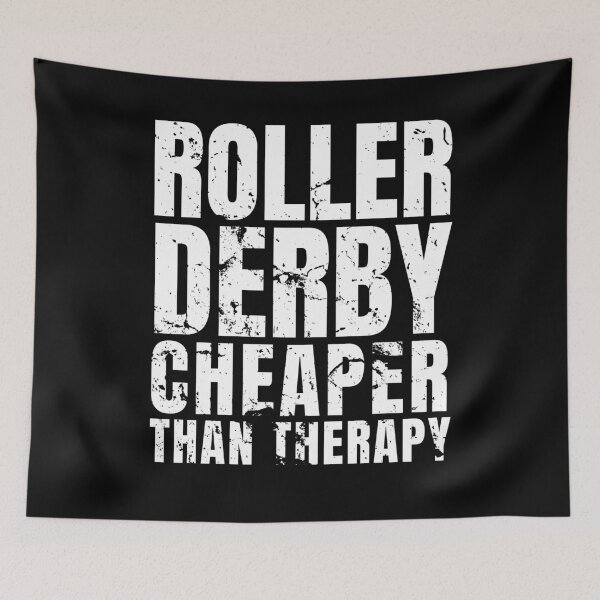 Item preview, Roller Derby Cheaper Than Therapy designed and sold by Crafty-Mornings.