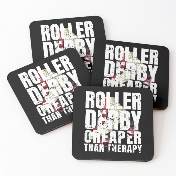 Item preview, Roller Derby Cheaper Than Therapy designed and sold by Crafty-Mornings.
