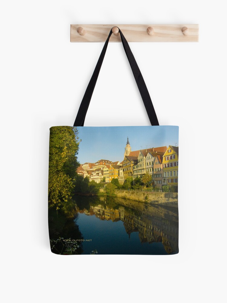 Thumbnail 1 of 2, Tote Bag, Postcard from Tübingen, Germany designed and sold by leemcintyre.