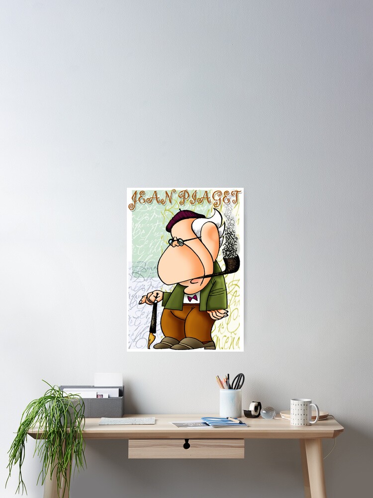 Poster for Sale avec l uvre Jean Piaget de l artiste