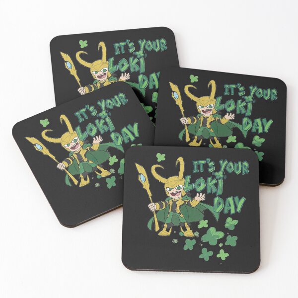 Item preview, Kawaii It's Your Loki Day Shamrocks St  designed and sold by JoseDuarte.