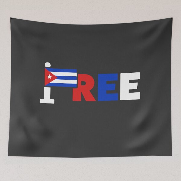Item preview, Free Cuba Flag - SOS Cuba - Cuba Libre  designed and sold by WeAreRightStore.