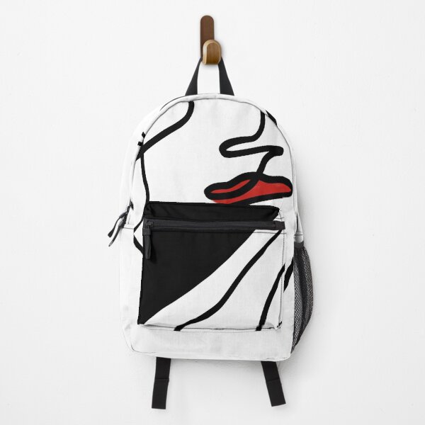 Item preview, Women face single line art-red and black designed and sold by Tanuja Sharma.