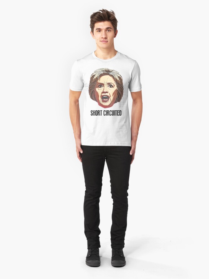 Alternate view of Hillary Clinton Has Short Circuited Slim Fit T-Shirt