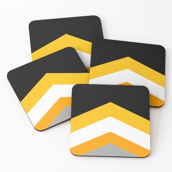 Item preview, Yellow, White and Gray Corporal Stripes (Co-ords Stripe Collection) designed and sold by SapphireDC.