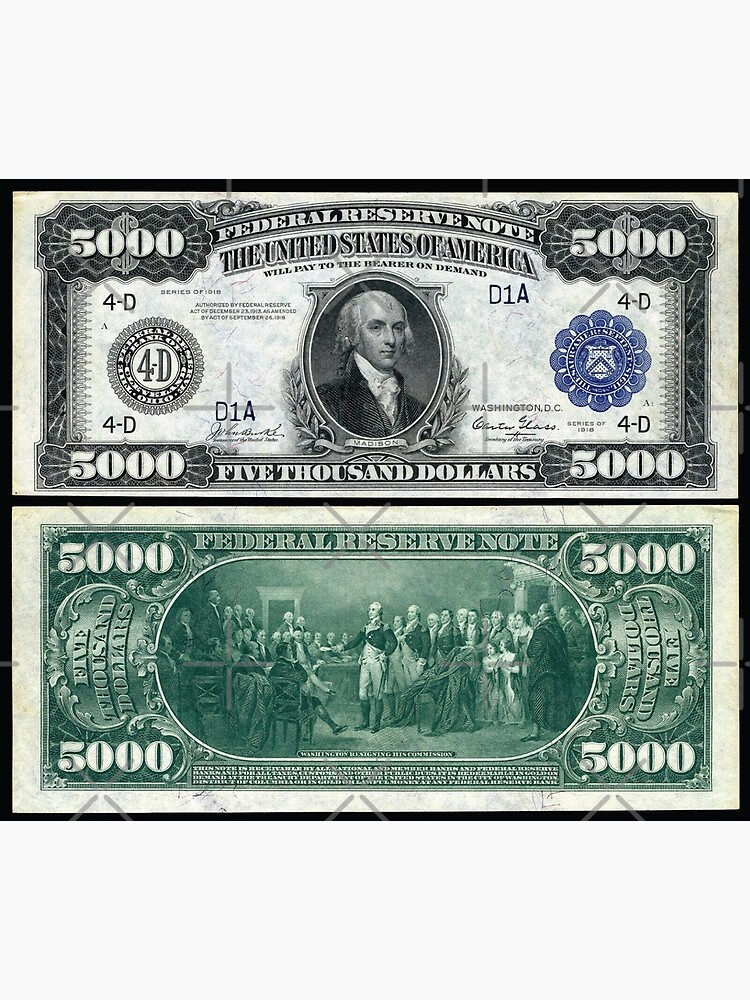 5 000 clearance dollar bill