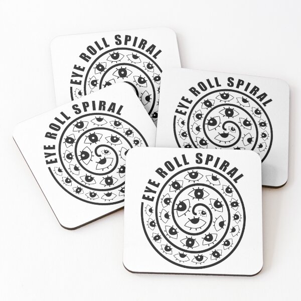 Item preview, Eye Roll Spiral Black Text designed and sold by artfulnotebook.