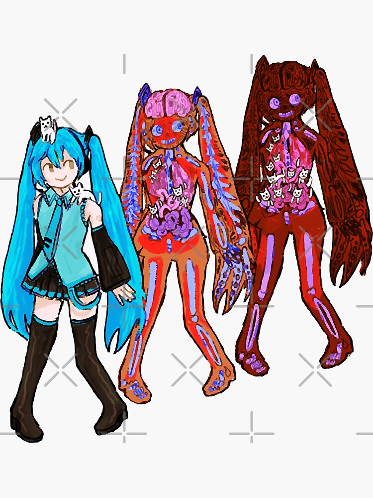 Hatsune Miku Chibi Sticker for Sale by Nerd189