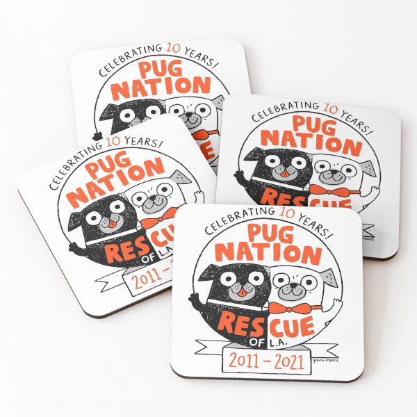 Item preview, Pug Nation Rescue 10 Year Anniversary  designed and sold by PugNationRescue.