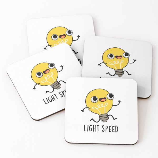 Item preview, Light Speed Funny Running Bulb Puns  designed and sold by punnybone.