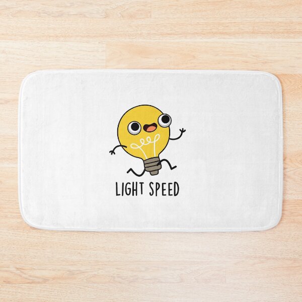 Item preview, Light Speed Funny Running Bulb Puns  designed and sold by punnybone.