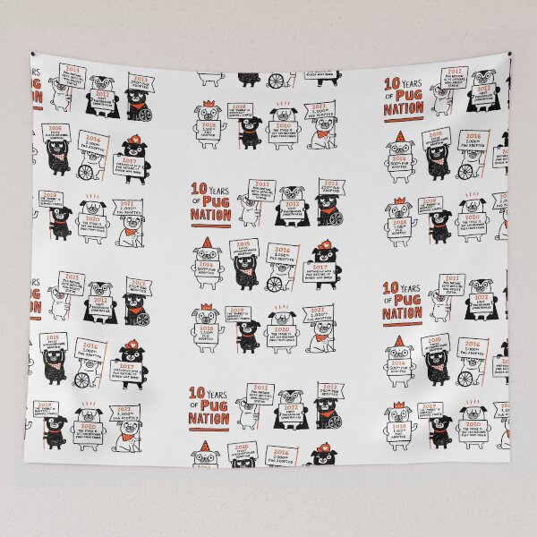 Item preview, Pug Nation Rescue 10 Year Anniversary  designed and sold by PugNationRescue.