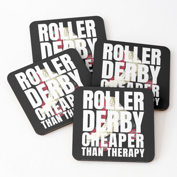 Item preview, Roller Derby Cheaper Than Therapy designed and sold by Crafty-Mornings.