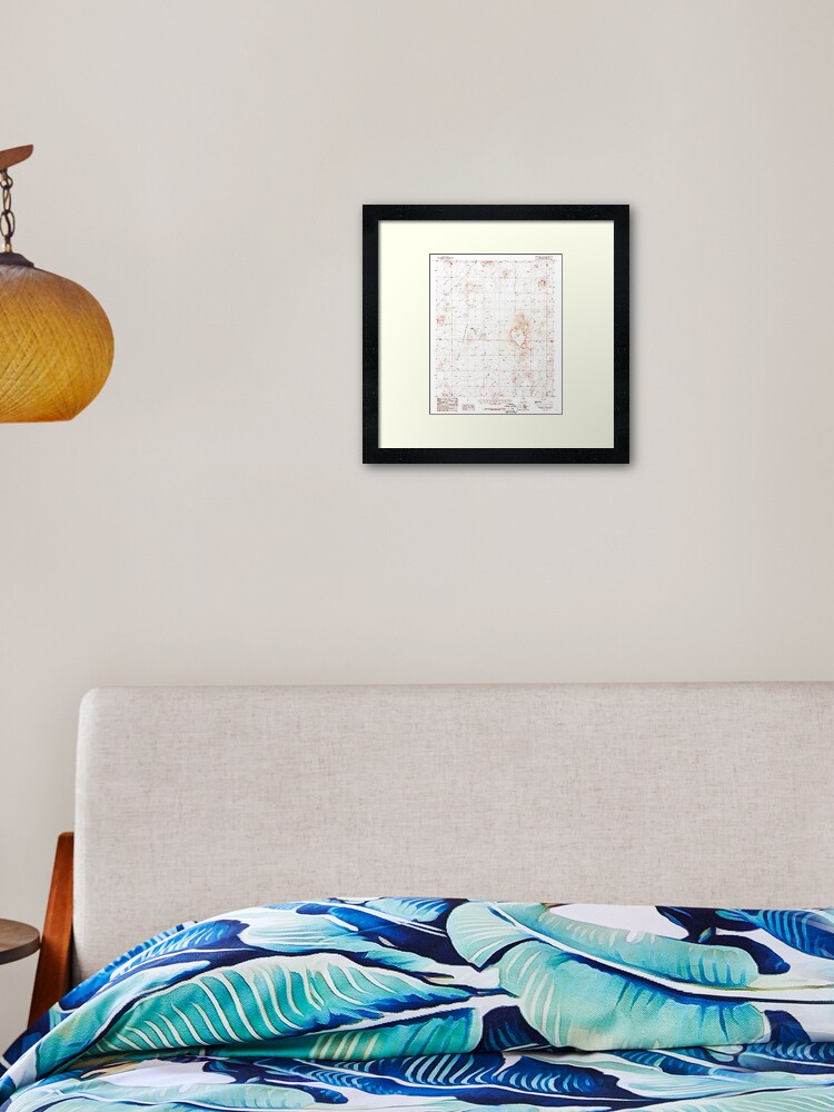 Thumbnail 1 of 7, Framed Art Print, USGS TOPO Map Arizona AZ Paramore Crater 312774 1987 24000 designed and sold by wetdryvac.