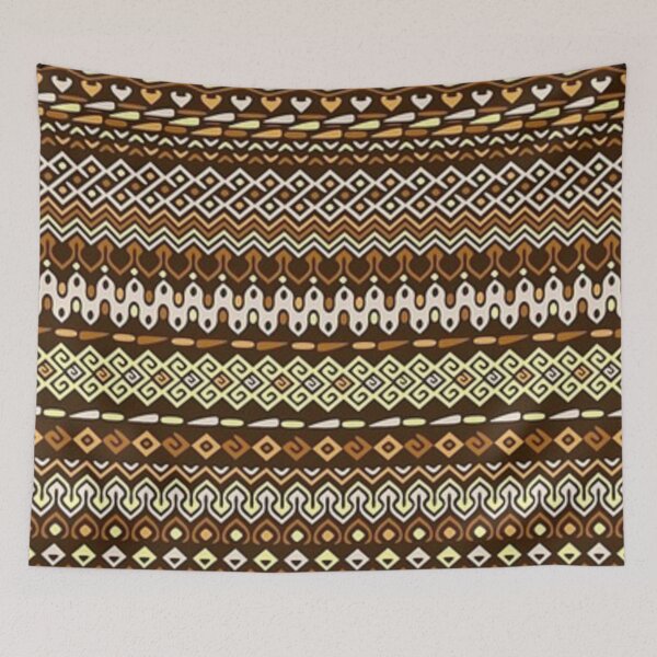 Item preview, Yellowish Tribal Pattern designed and sold by IshitaPoint.