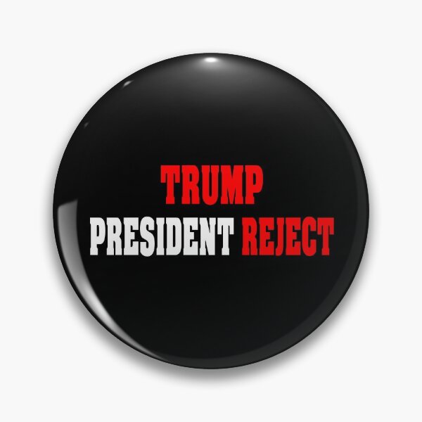 Item preview, Trump President Reject White Text Funny Quotes Political designed and sold by MondaysChild.
