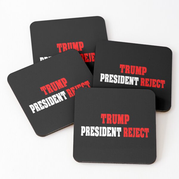 Item preview, Trump President Reject White Text Funny Quotes Political designed and sold by MondaysChild.