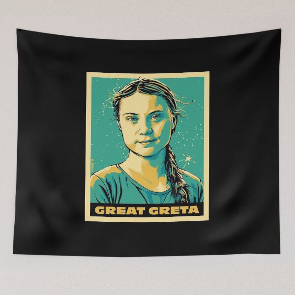 Aperçu de l'œuvre Greta Thunberg créée et vendue par PoliticsPrint.