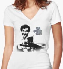 The Golden Shot with Bob Monkhouse Women's Fitted V-Neck T-Shirt