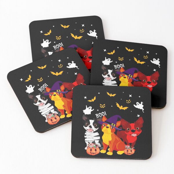 Item preview, Halloween Boston Terrier Dogs Lovers Mummy Witch Demon designed and sold by christopher187.