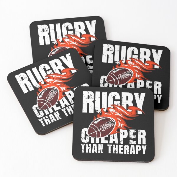 Item preview, Rugby Cheaper Than Therapy designed and sold by Crafty-Mornings.