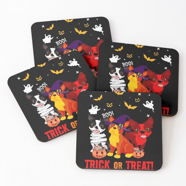 Item preview, Halloween boston-terrier Dogs Lovers Mummy Witch Demon designed and sold by christopher187.