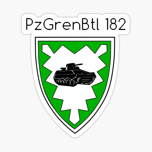 Aperçu de l'œuvre Panzergrenadierbataillon 182 (PzGrenBtl 182) - Bundeswehr allemande créée et vendue par wordwidesymbols.