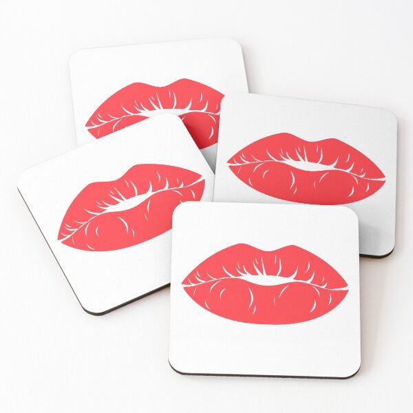 Item preview, Red Pair of cartoon kissing lips designed and sold by TitanWear.