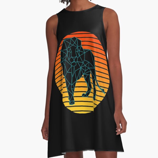 Item preview, Vintage Sunset Lion Futuristic 3D Videogame  designed and sold by AquaCeus751.