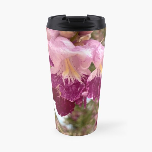 Desert Willow Blooms Up Close Travel Mug