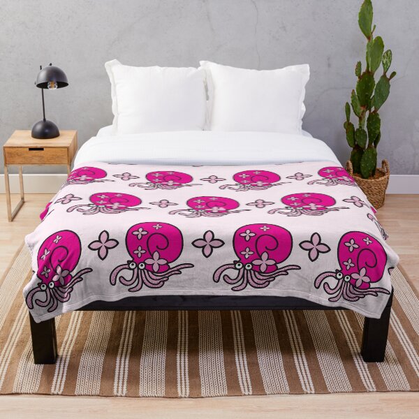 Artikelvorschau, Cute Pink Octo Seamless Graphic Pattern Digital Art entworfen und verkauft von teeshood.