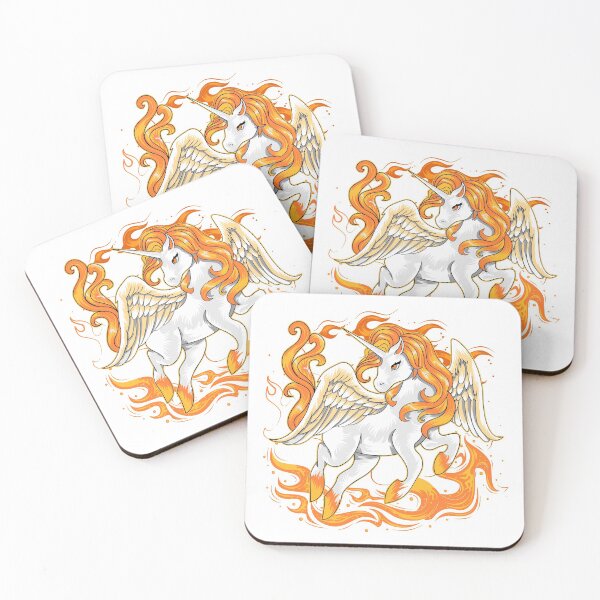 Item preview, Unicorn With Fire Flames designed and sold by EpicArtz.