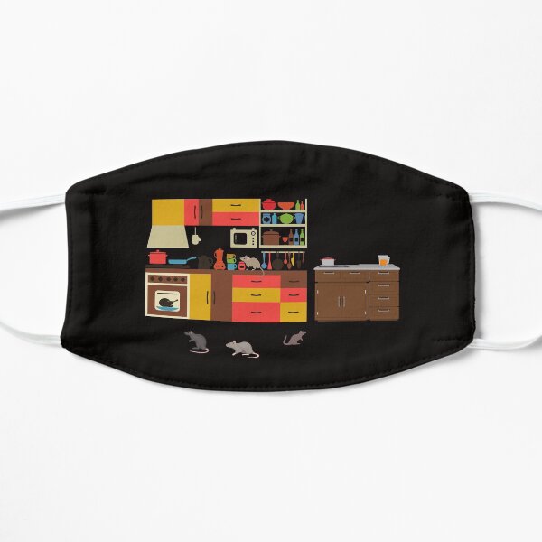 My Kitchen is haunted by rats. Flat Mask