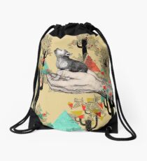 FOUND YOU THERE Drawstring Bag