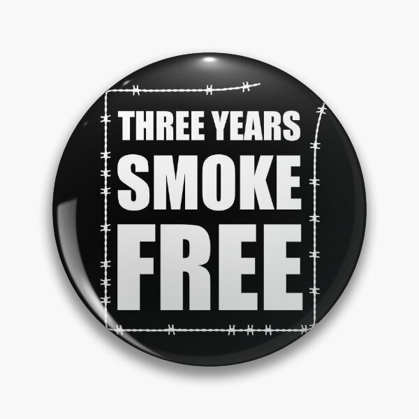 Item preview, Three Years Without Smoking Cigarette Anniversary - Smoke Free designed and sold by TMBTM.