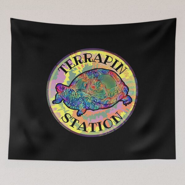 Item preview, Terrapin Station Trippy Retro Turtle designed and sold by ittybittyowl.