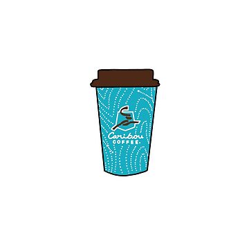 Caribou Coffee Cooler  Art Board Print for Sale by Tyler-Jan